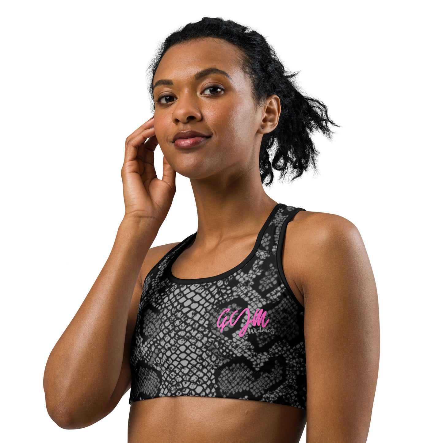 GymWidowz Sports bra - Snakeskin