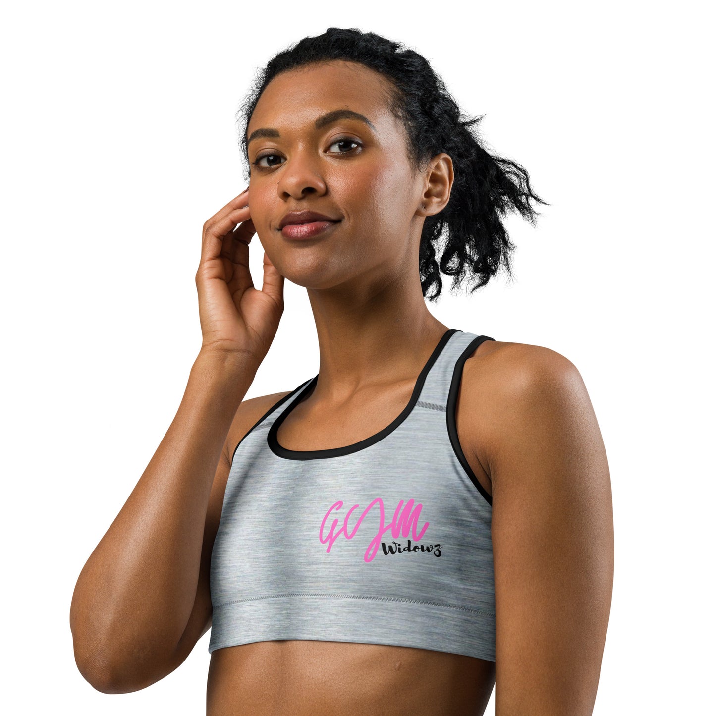 GymWidowz Sports bra - Brushed Alloy