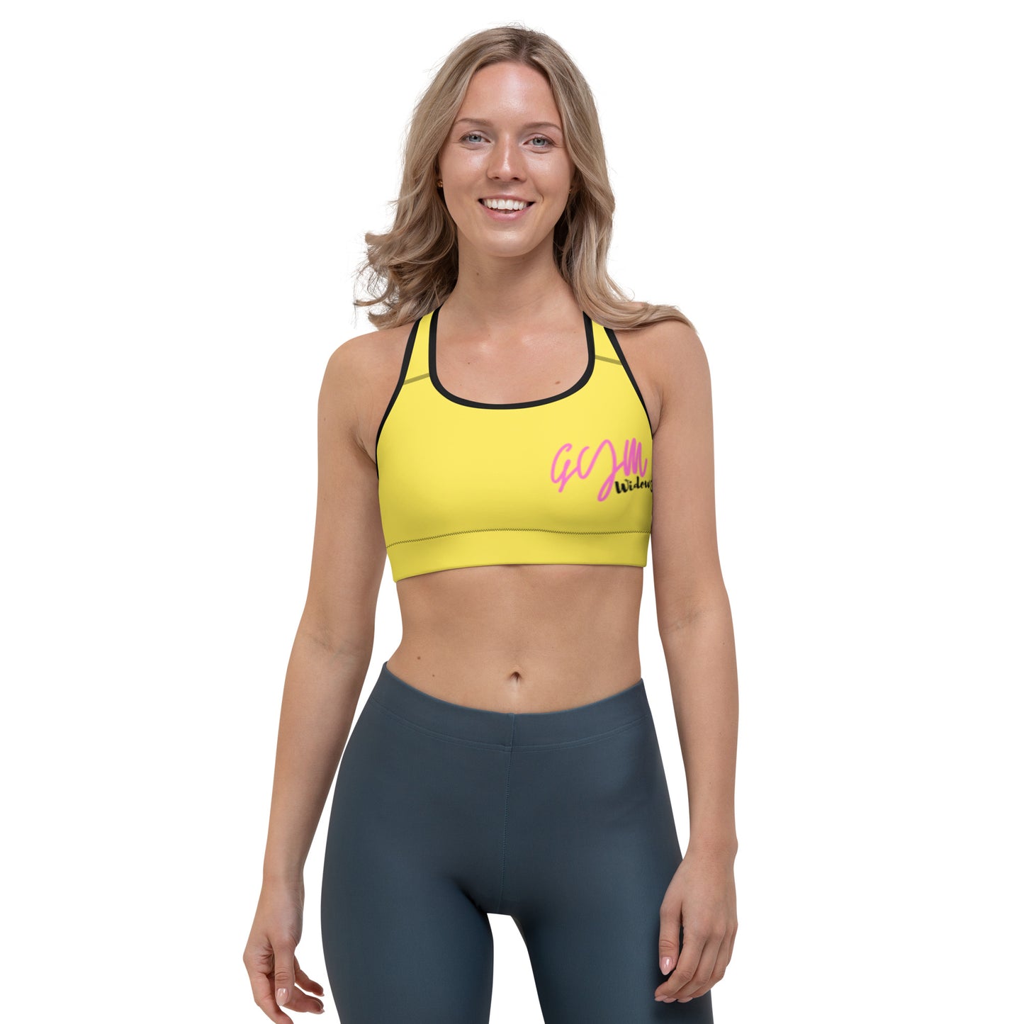 GymWidowz Sports bra - Daisy Yellow