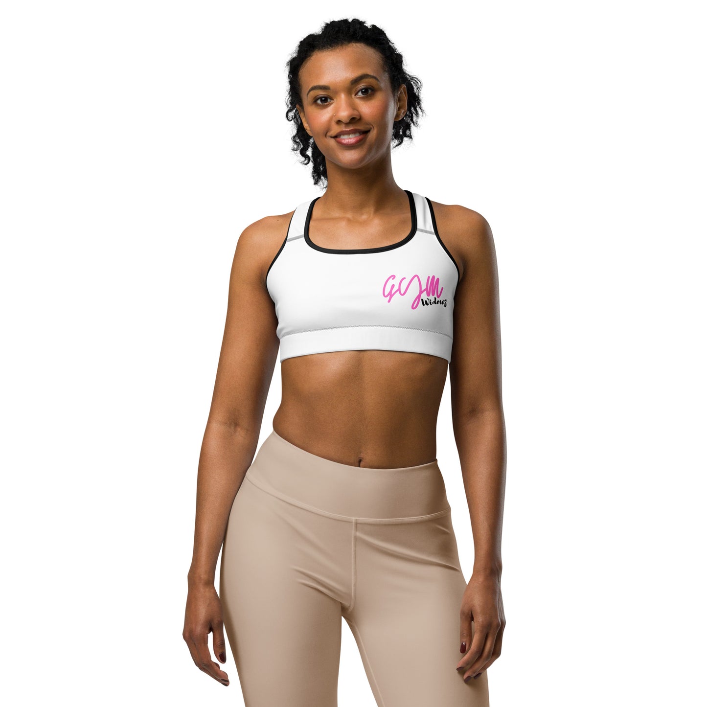 GymWidowz Sports bra - White