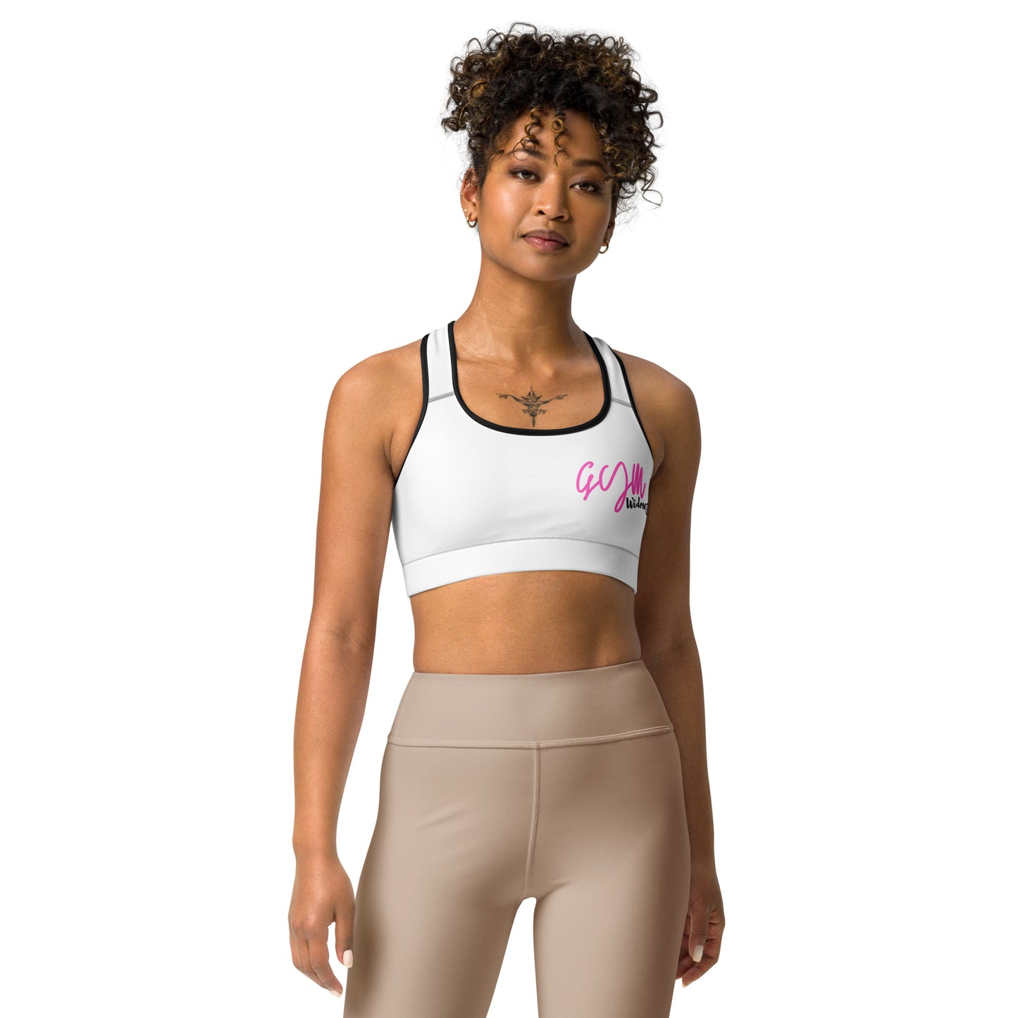 GymWidowz Sports bra - White