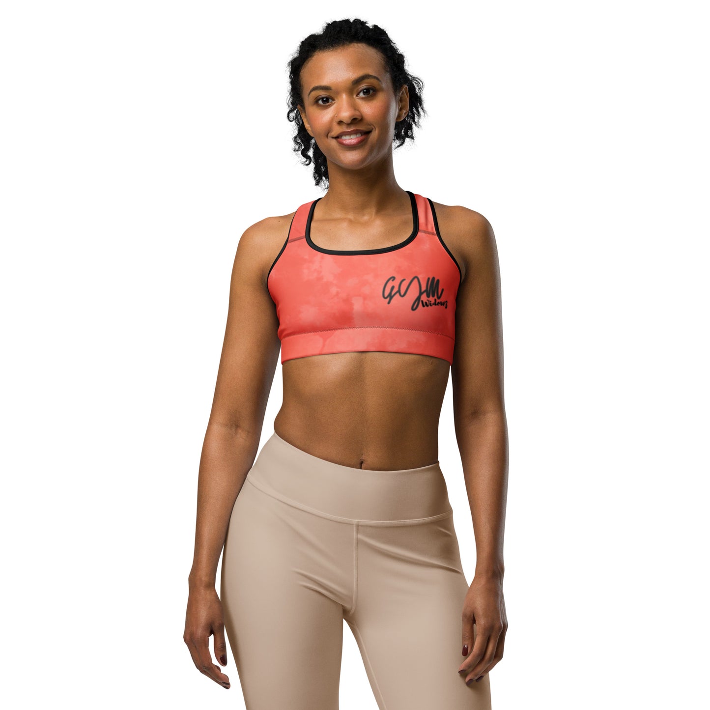 GymWidowz Sports bra - Coral