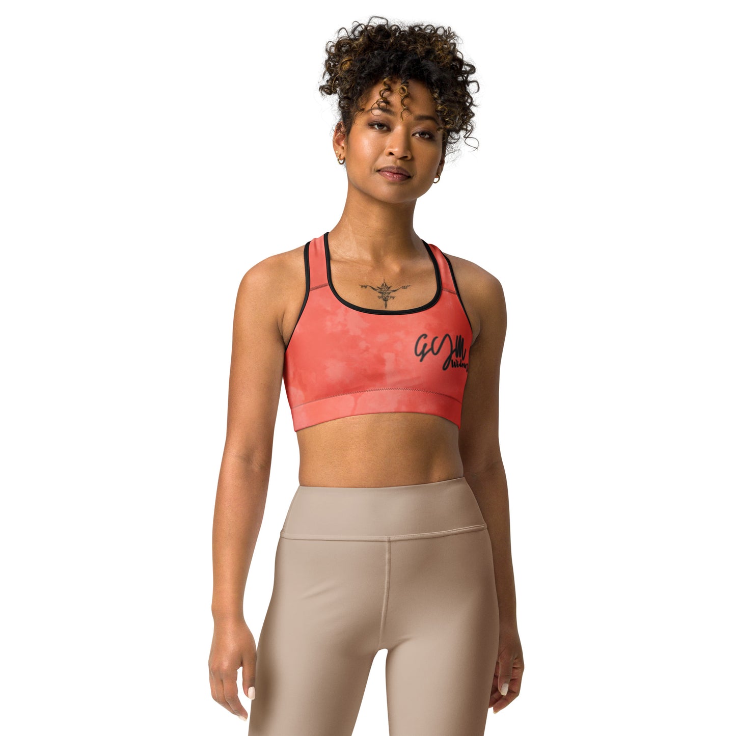 GymWidowz Sports bra - Coral