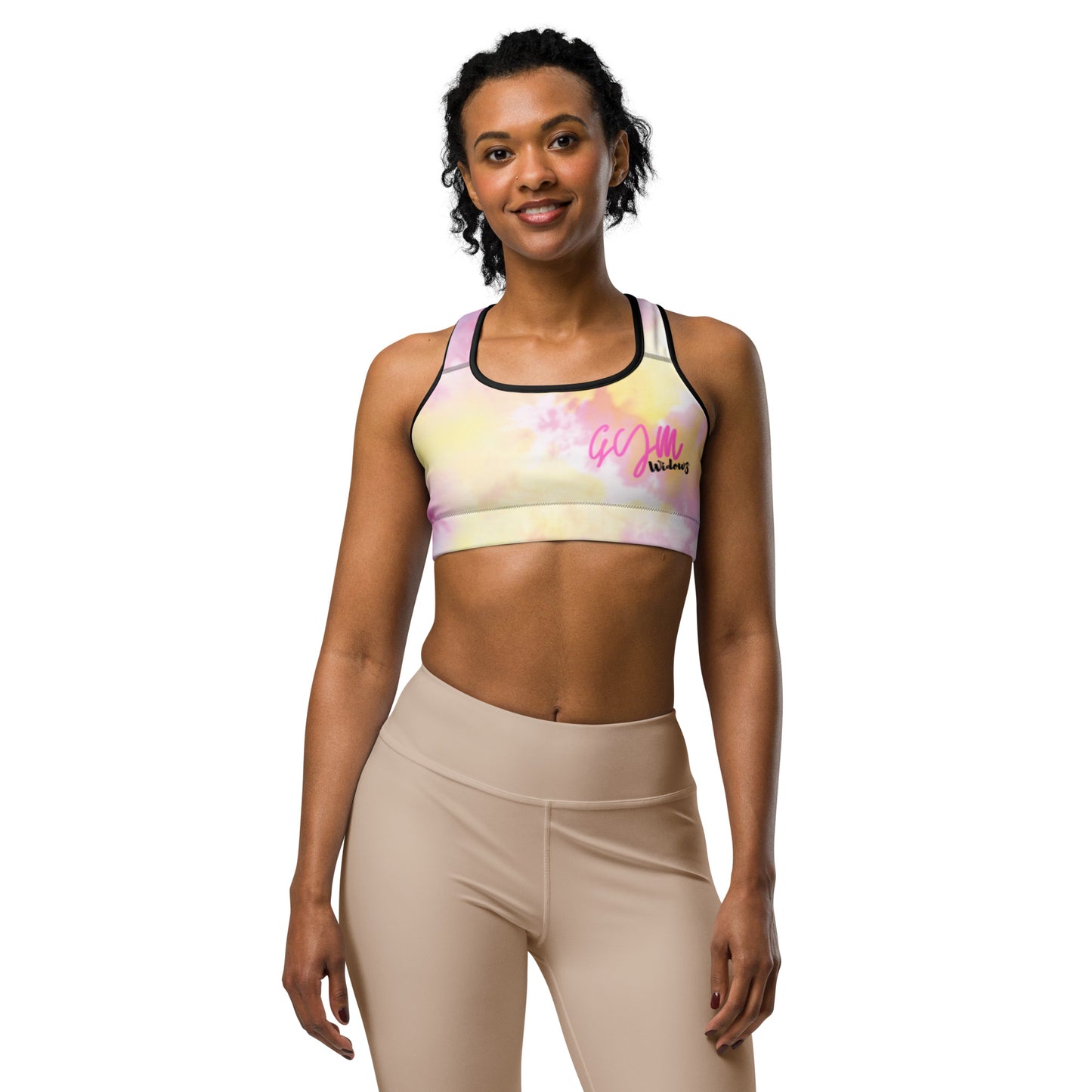 GymWidowz Sports bra - Light Tie Dye