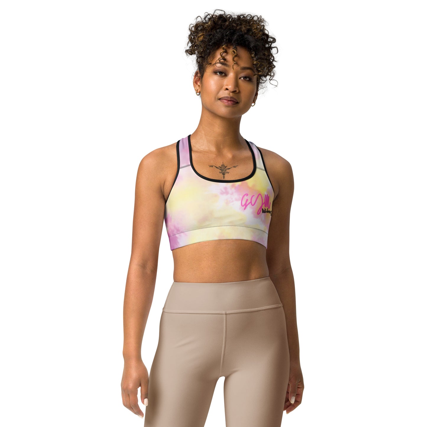 GymWidowz Sports bra - Light Tie Dye