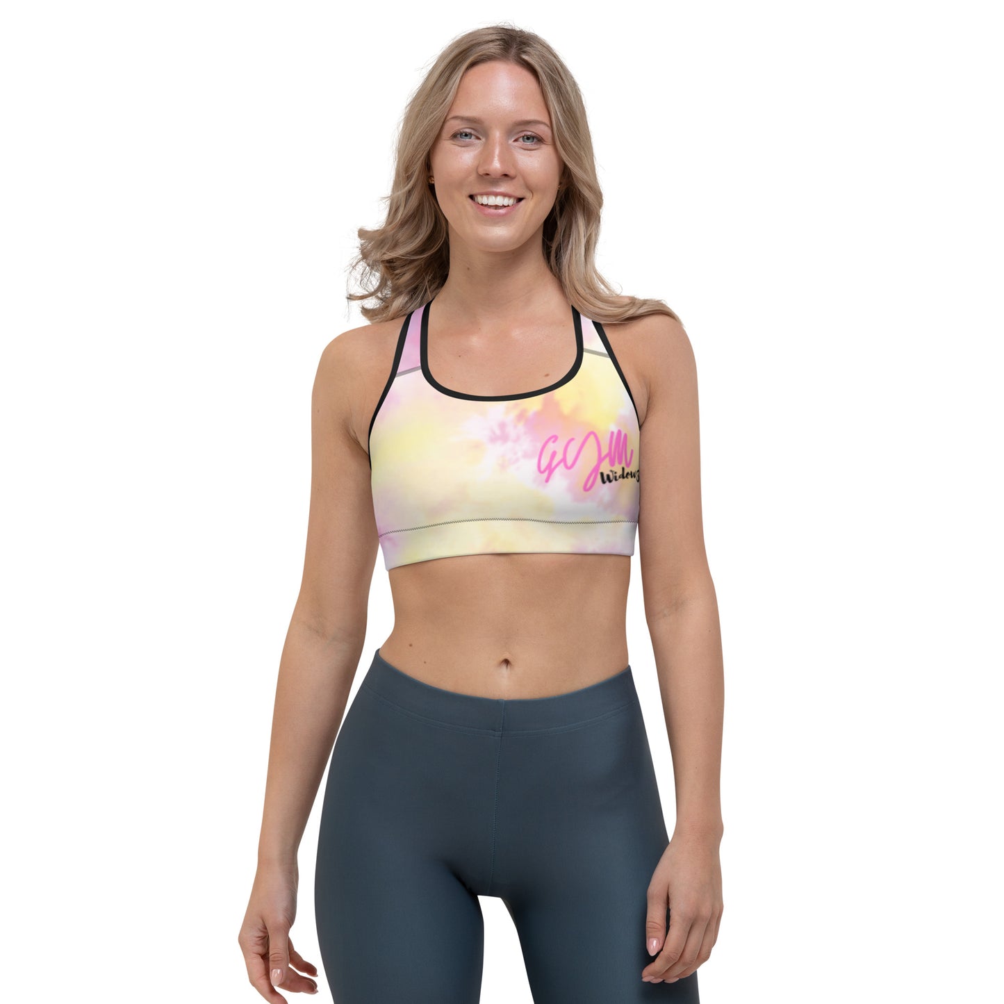 GymWidowz Sports bra - Light Tie Dye