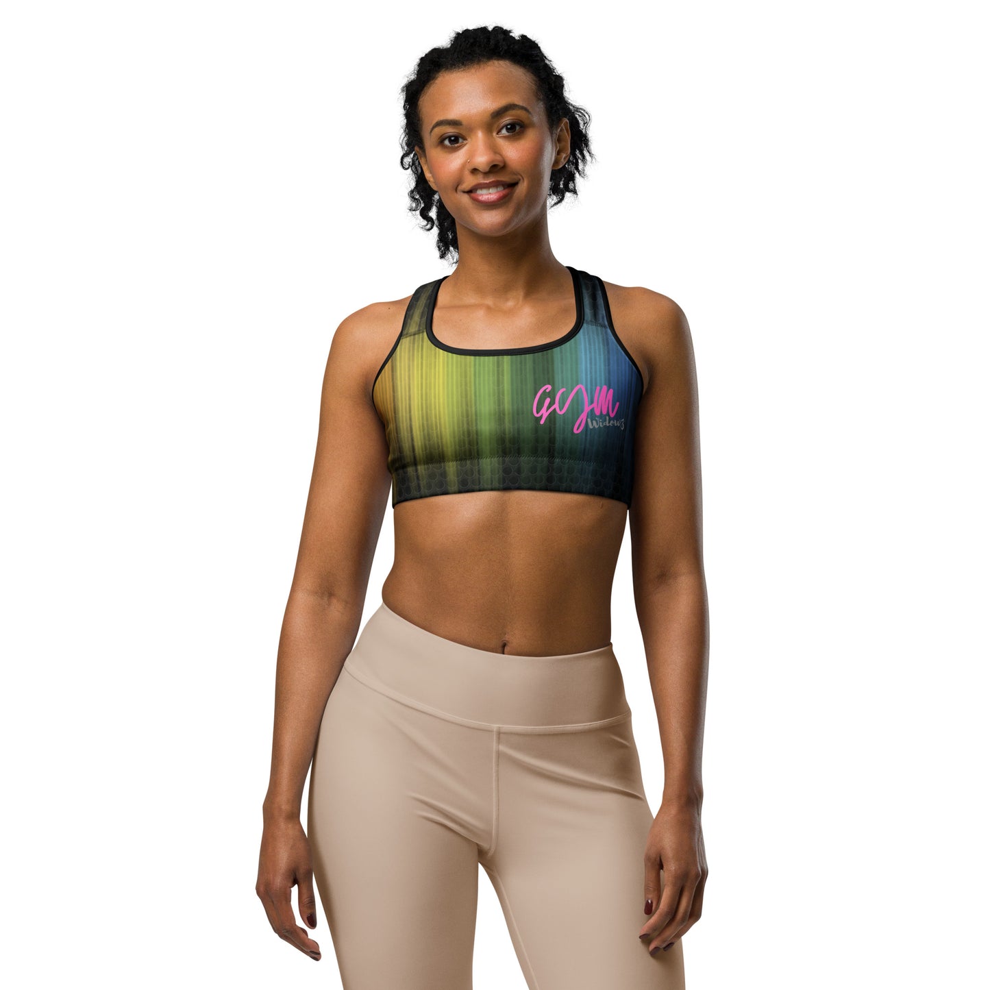 GymWidowz Sports bra - Psychedelic