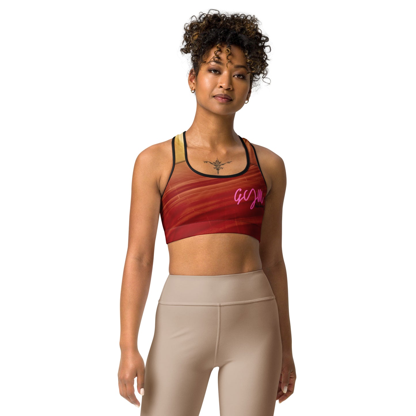 GymWidowz Sports bra - Sandstorm