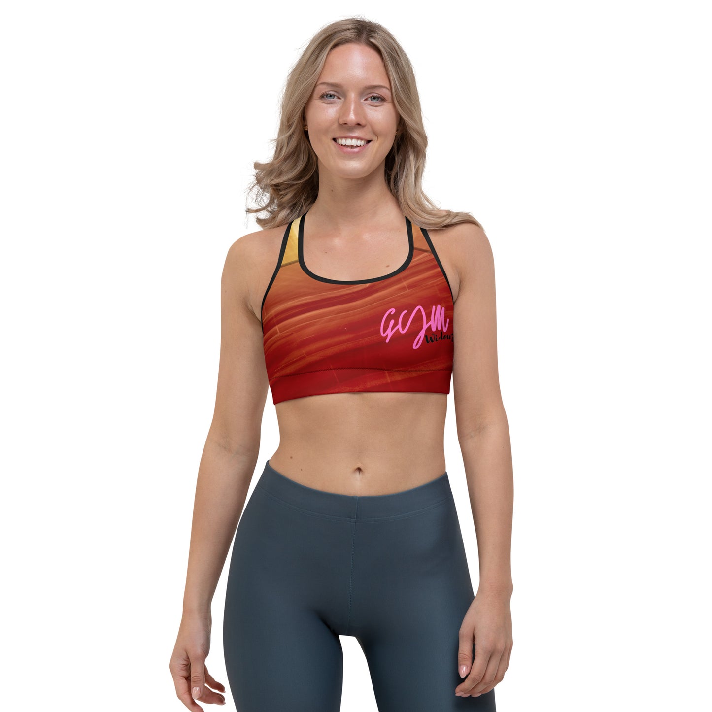 GymWidowz Sports bra - Sandstorm