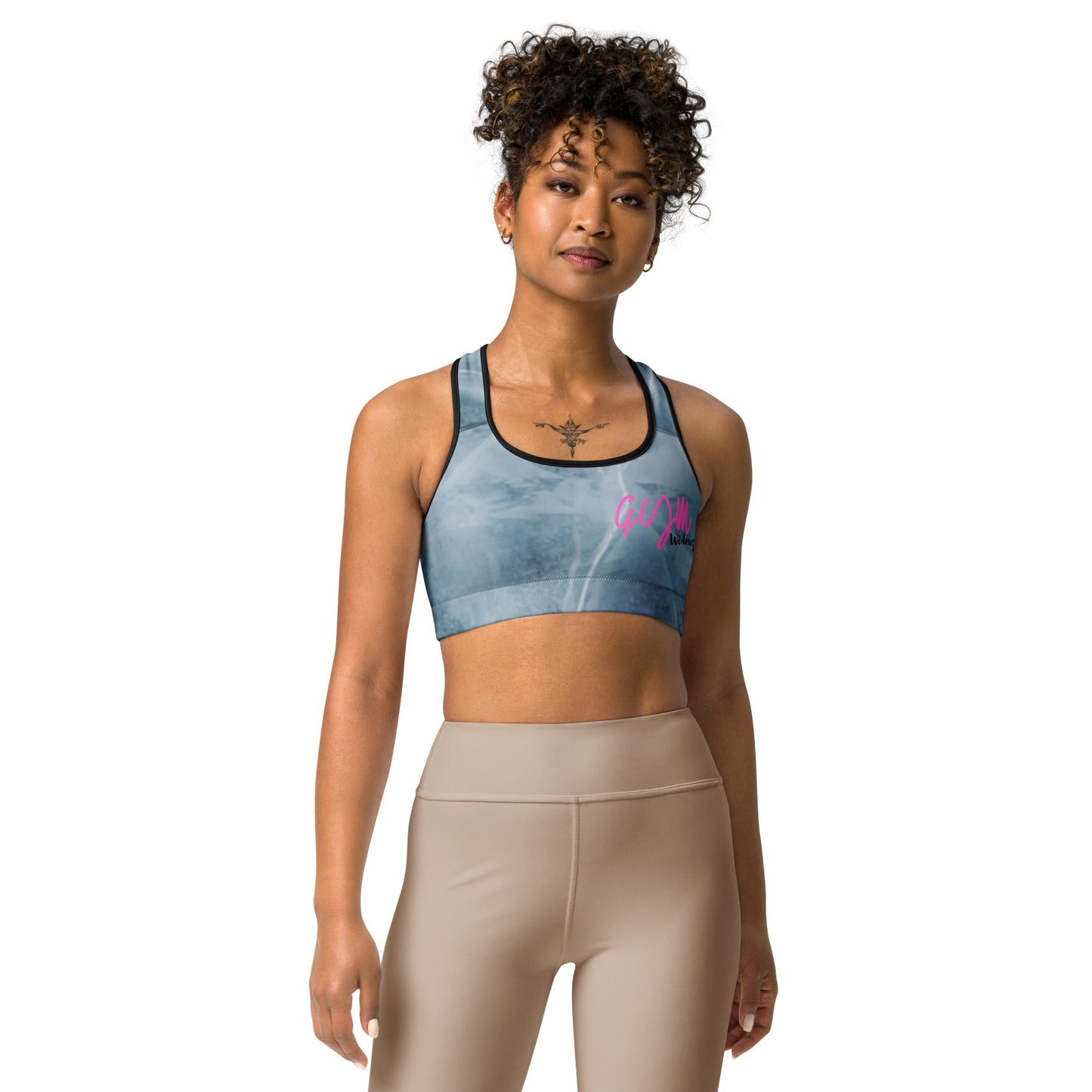 GymWidowz Sports bra - Cracked Ice