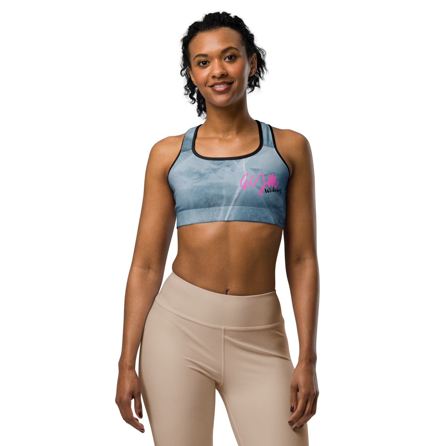 GymWidowz Sports bra - Cracked Ice