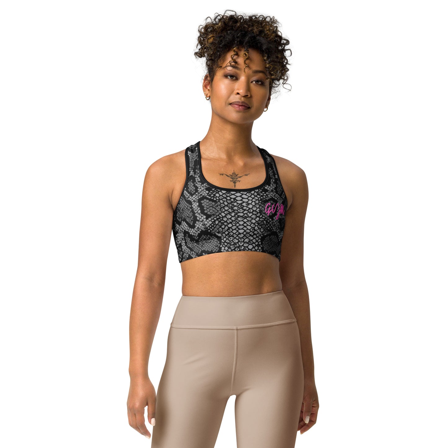 GymWidowz Sports bra - Snakeskin