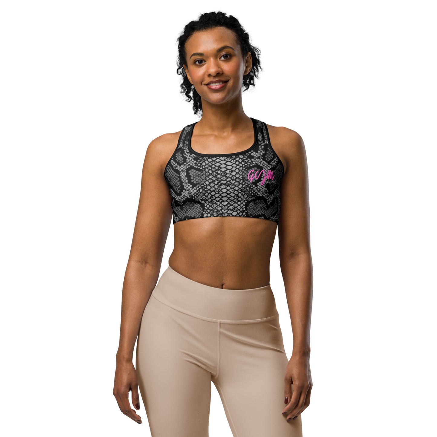 GymWidowz Sports bra - Snakeskin