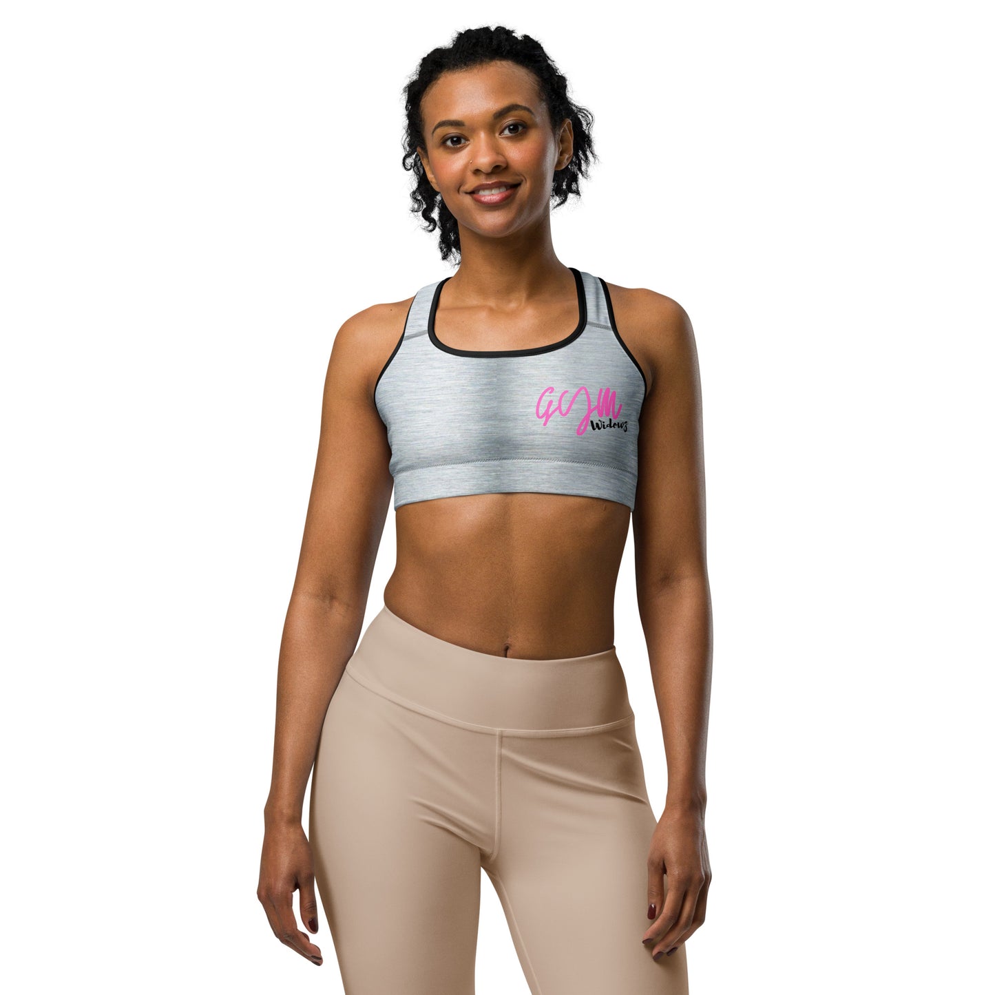 GymWidowz Sports bra - Brushed Alloy