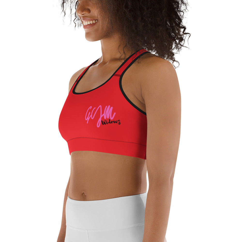 GymWidowz Sports bra - Red