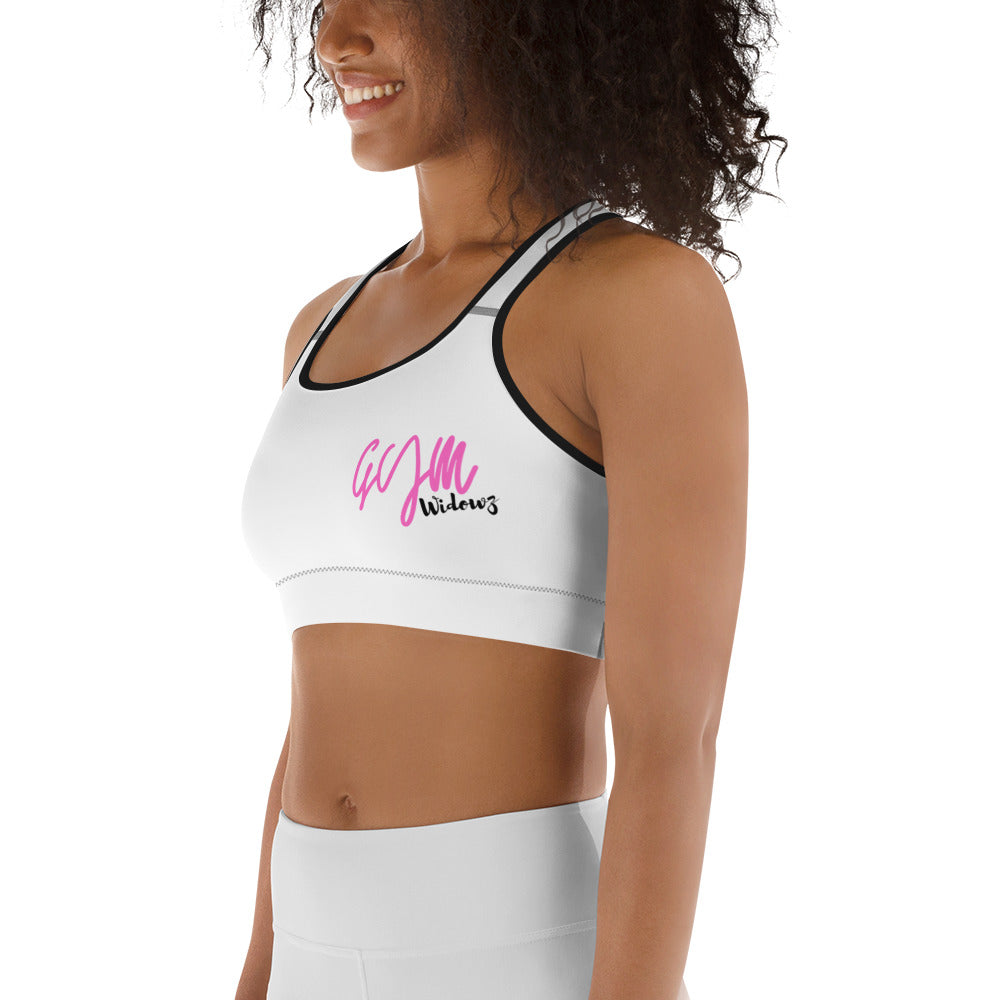 GymWidowz Sports bra - White