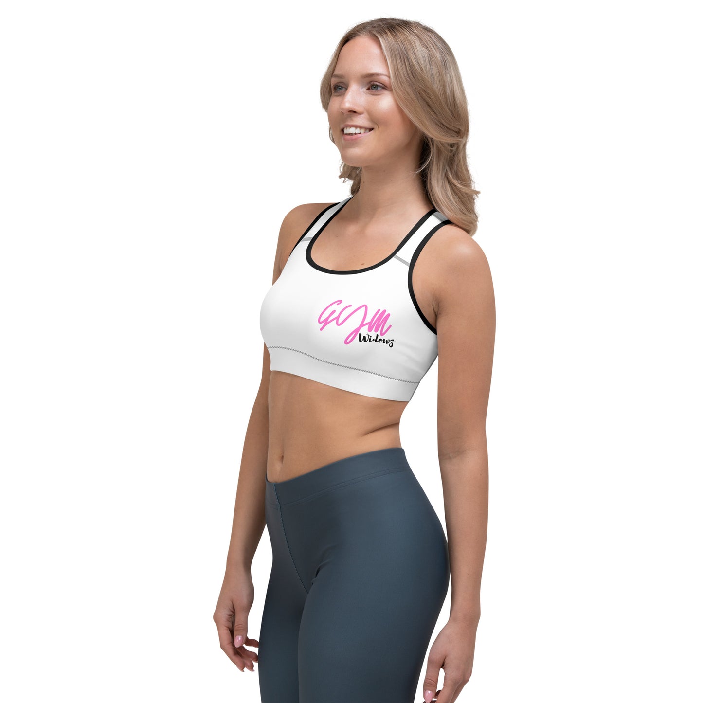 GymWidowz Sports bra - White