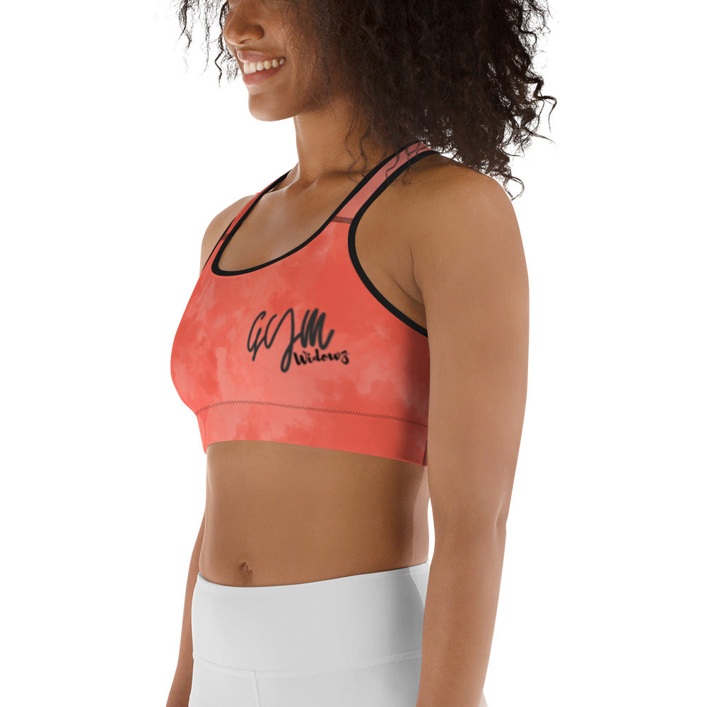 GymWidowz Sports bra - Coral