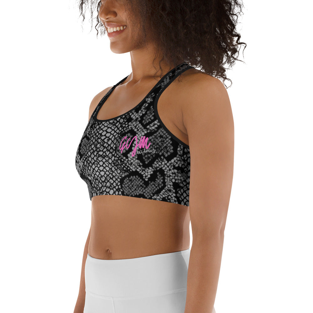 GymWidowz Sports bra - Snakeskin