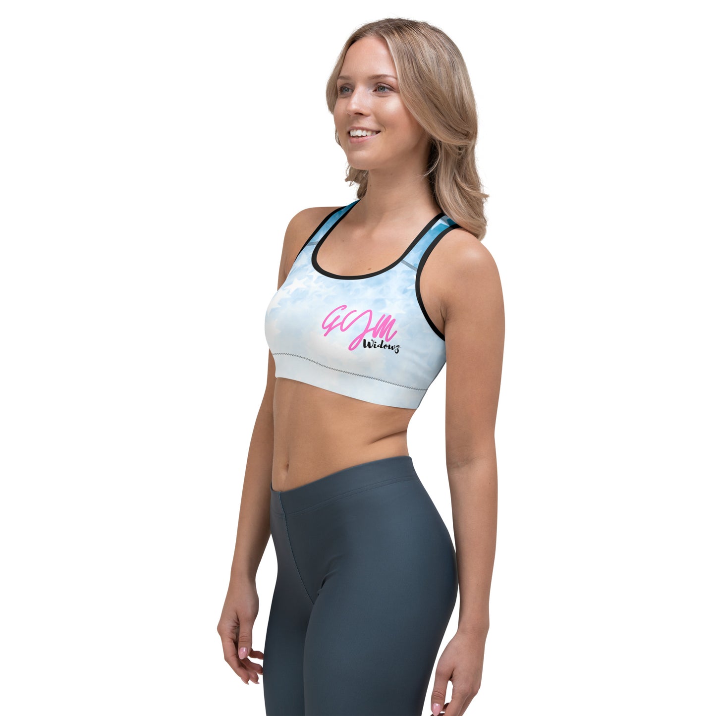 GymWidowz Sports bra - Stars