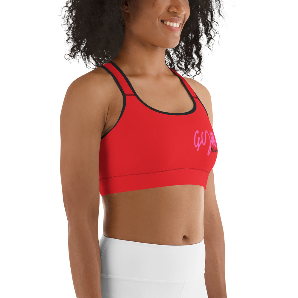 GymWidowz Sports bra - Red