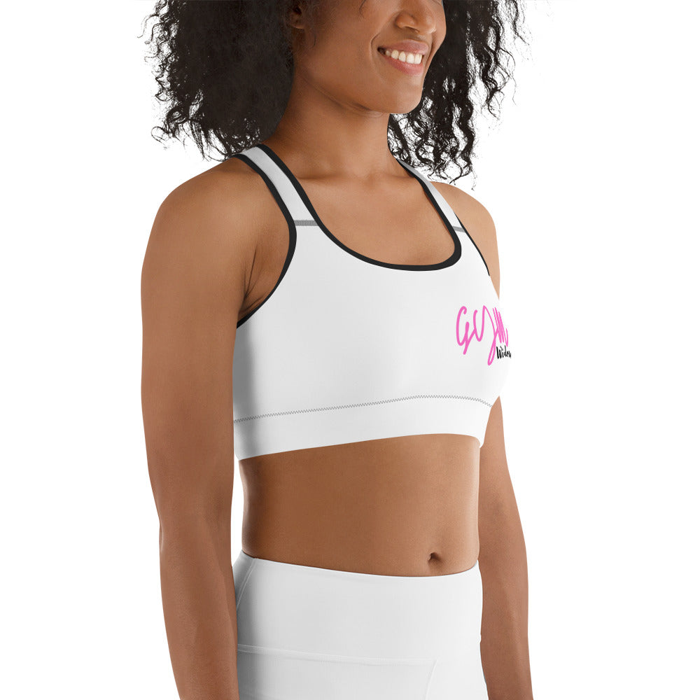 GymWidowz Sports bra - White