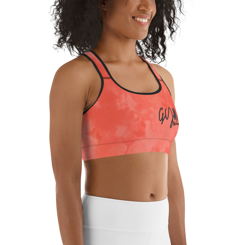 GymWidowz Sports bra - Coral