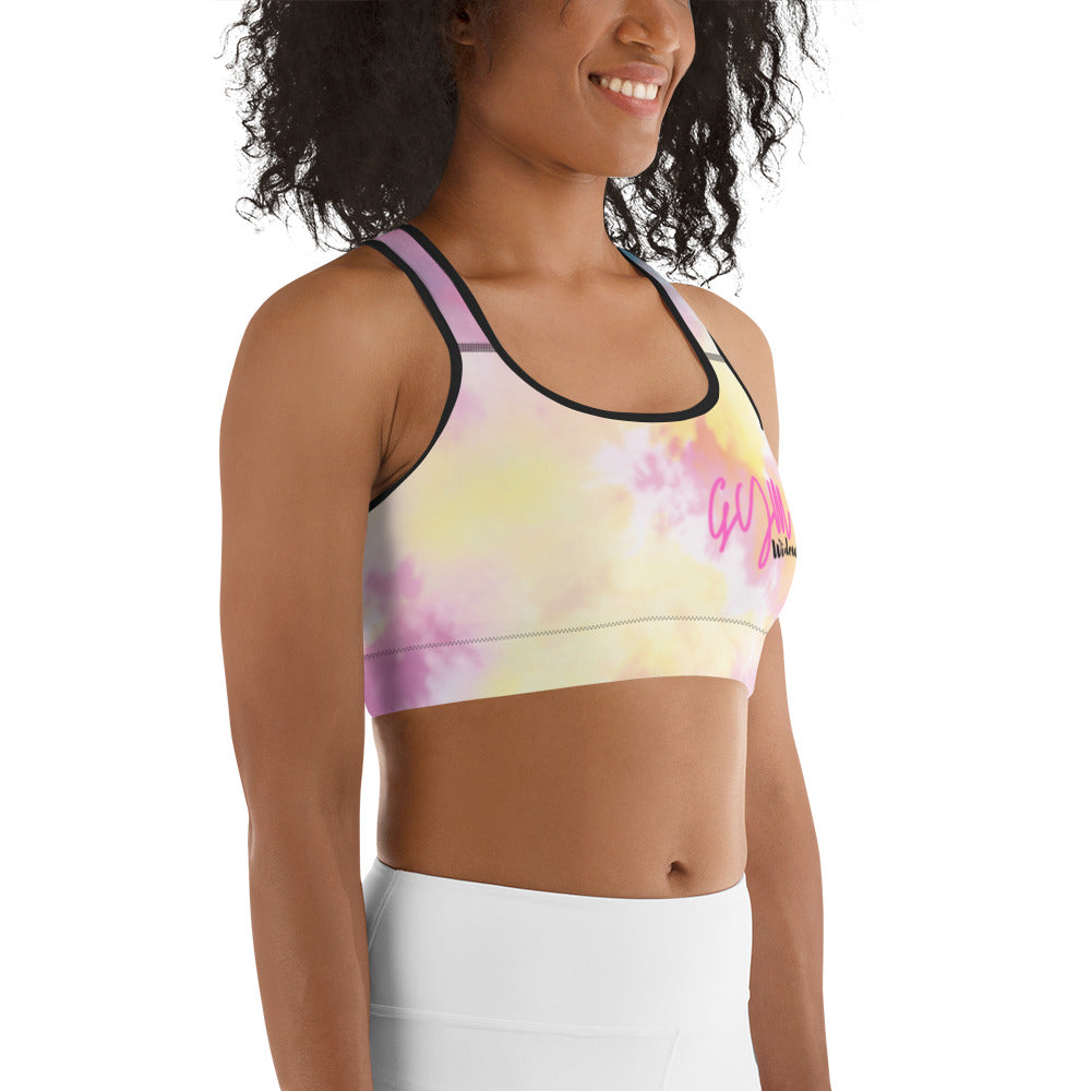 GymWidowz Sports bra - Light Tie Dye