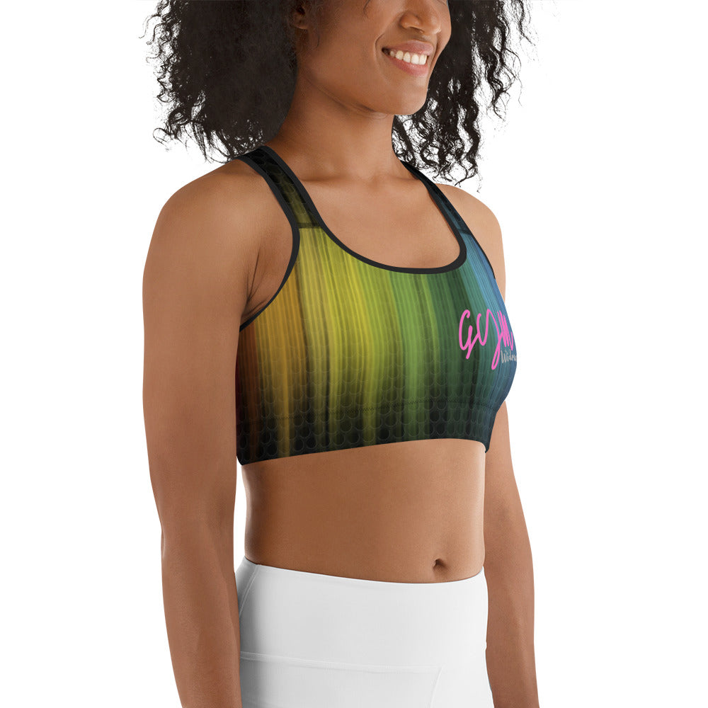 GymWidowz Sports bra - Psychedelic