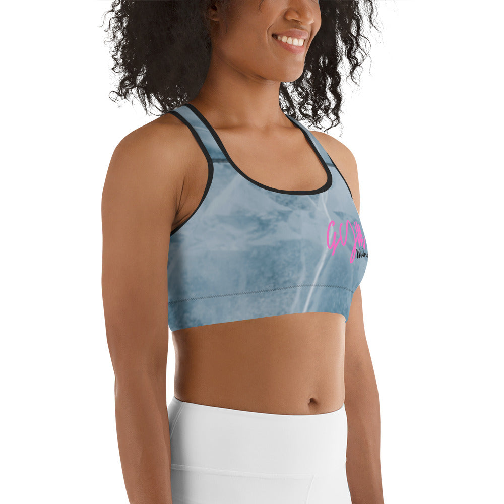 GymWidowz Sports bra - Cracked Ice