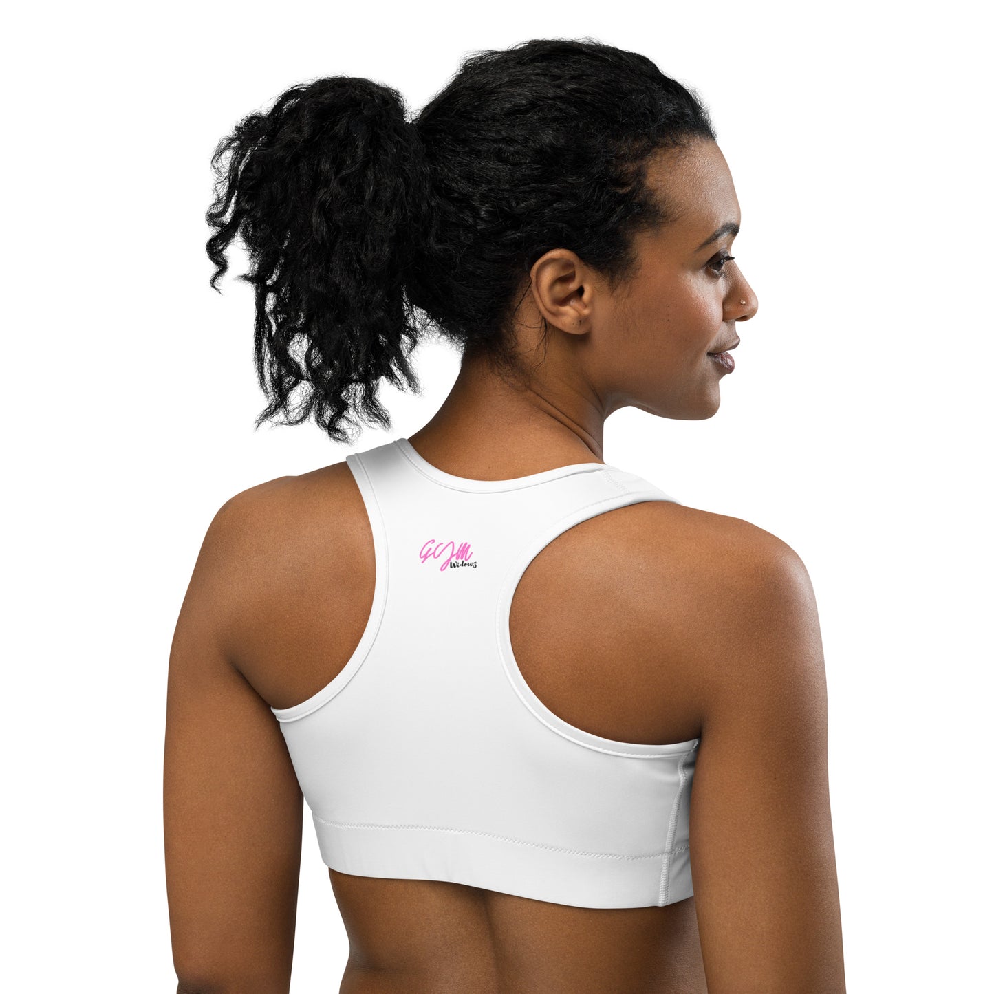 GymWidowz Sports bra - White