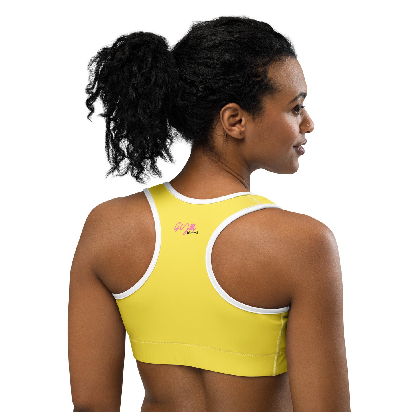 GymWidowz Sports bra - Daisy Yellow