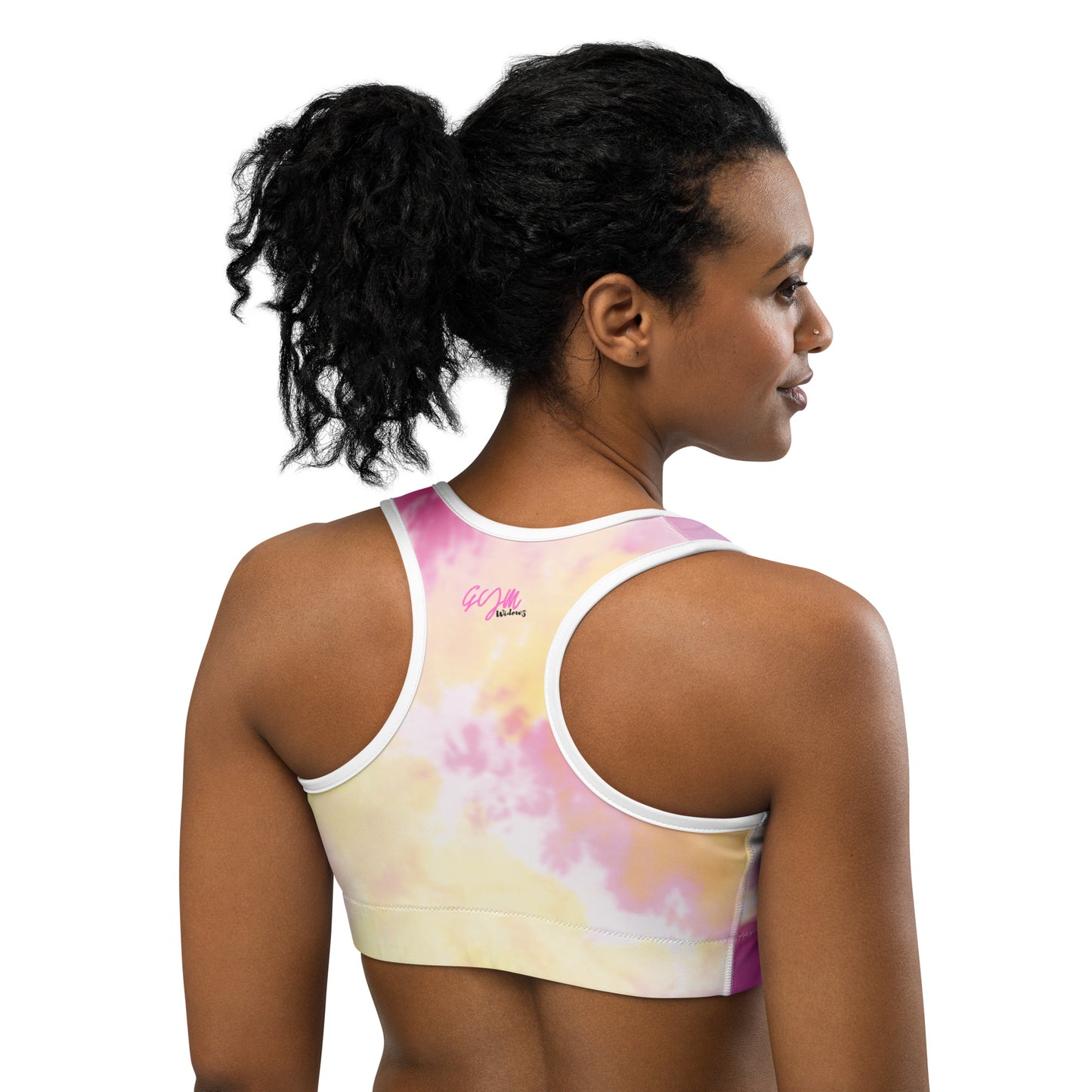 GymWidowz Sports bra - Light Tie Dye