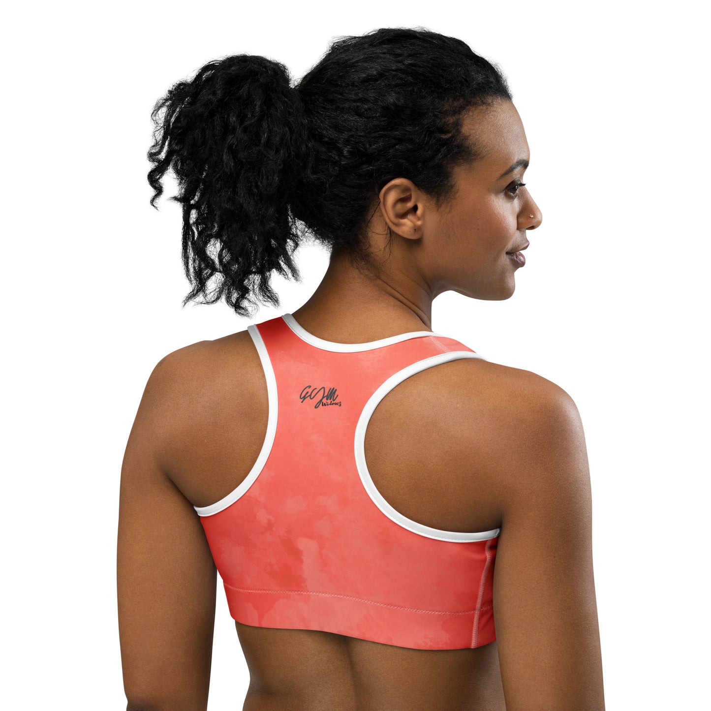 GymWidowz Sports bra - Coral