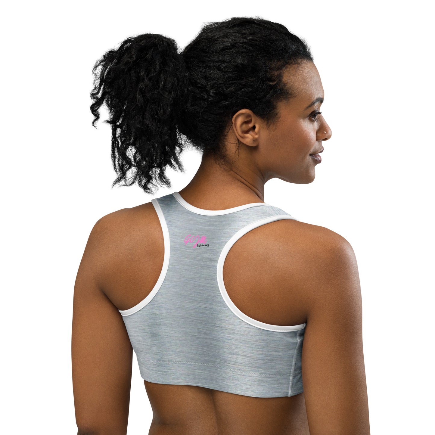 GymWidowz Sports bra - Brushed Alloy