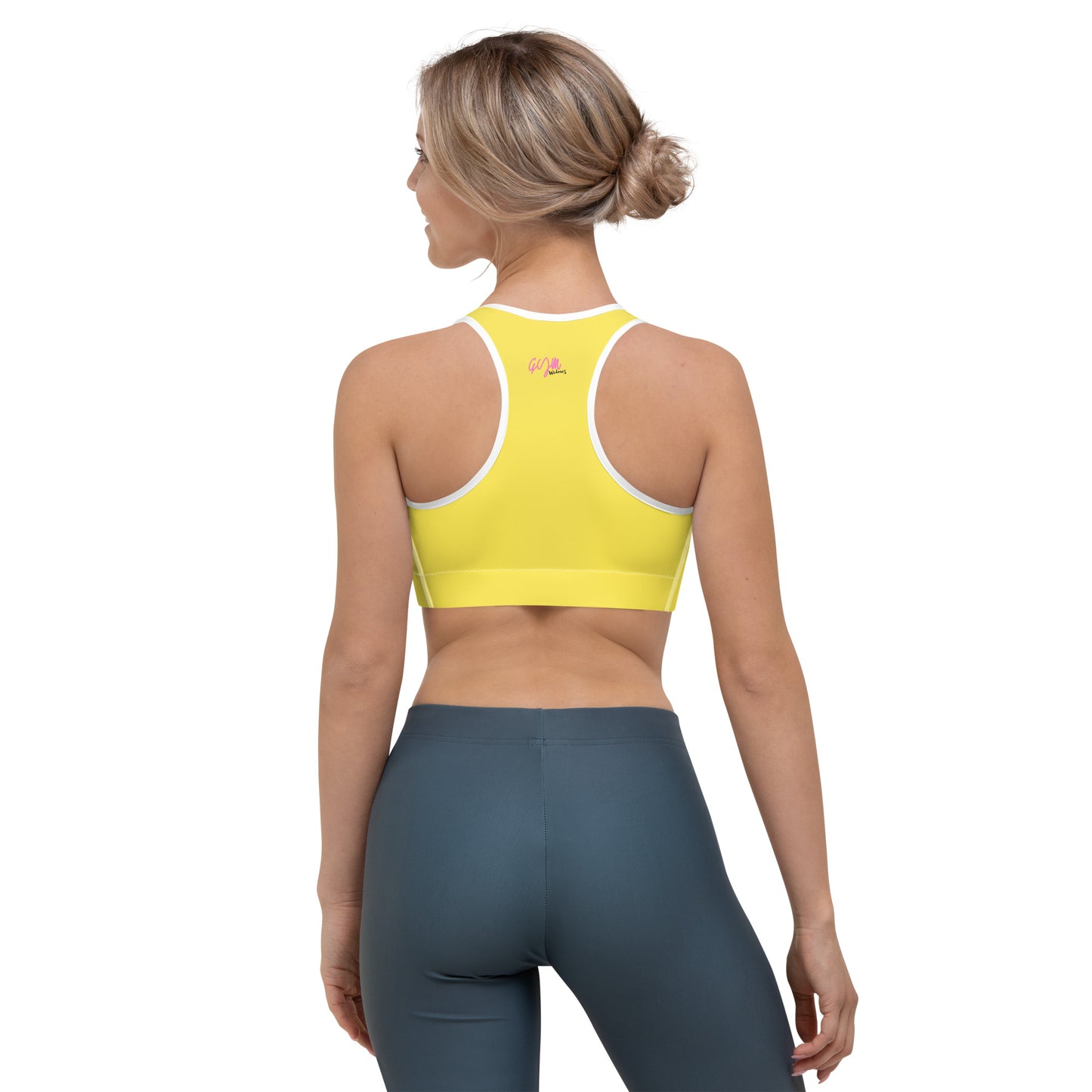 GymWidowz Sports bra - Daisy Yellow