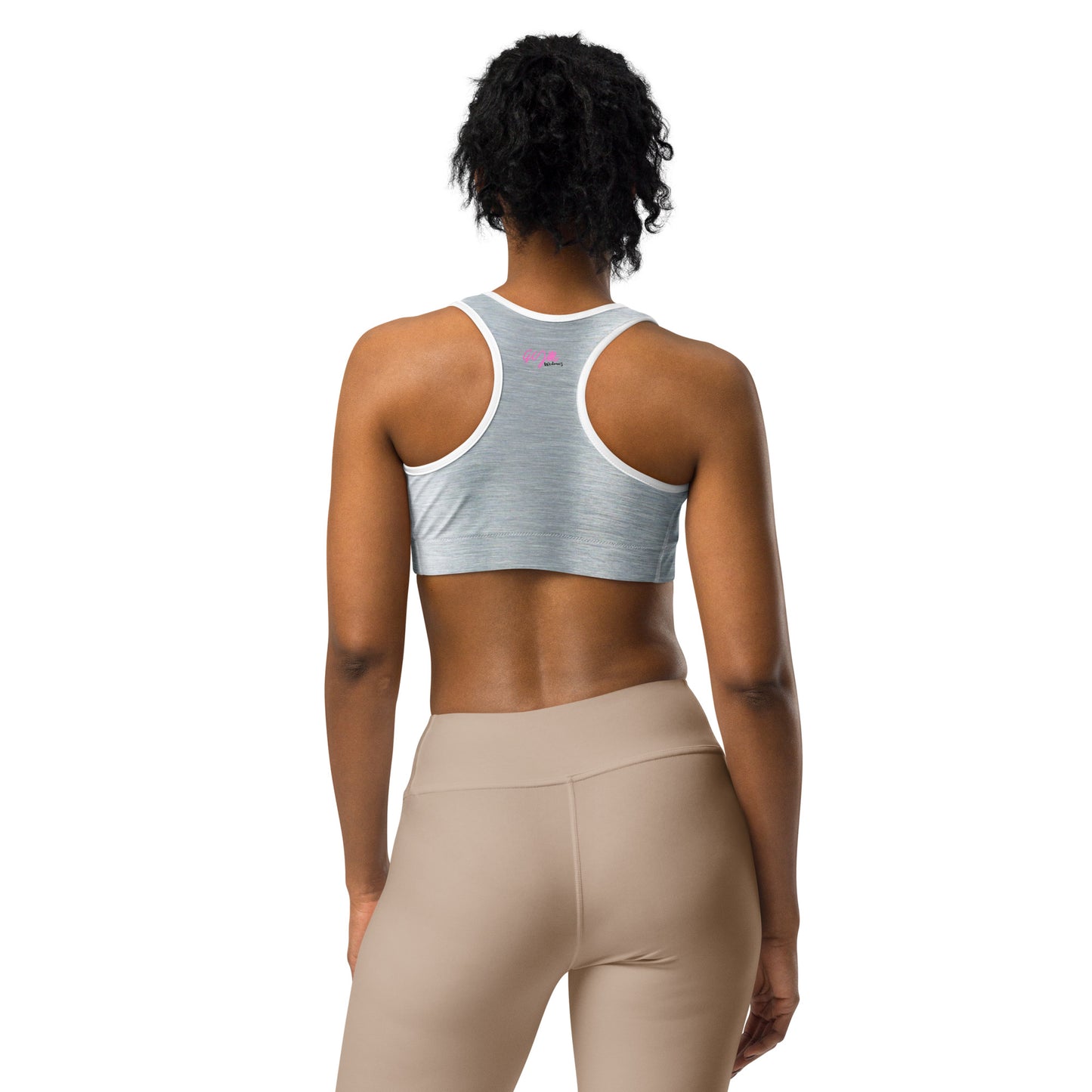 GymWidowz Sports bra - Brushed Alloy