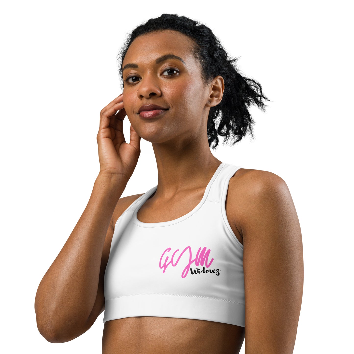 GymWidowz Sports bra - White