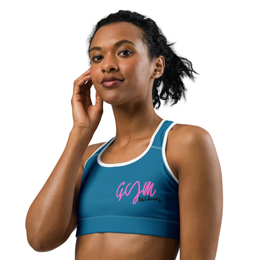 GymWidowz Sports bra - Cerulean Blue