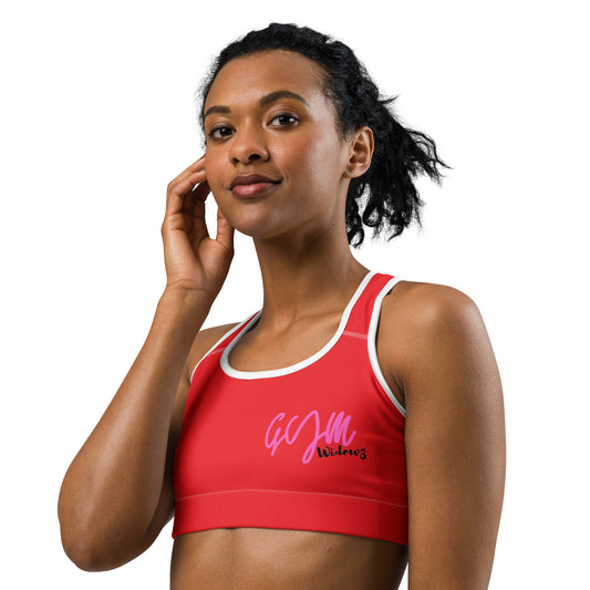 GymWidowz Sports bra - Red