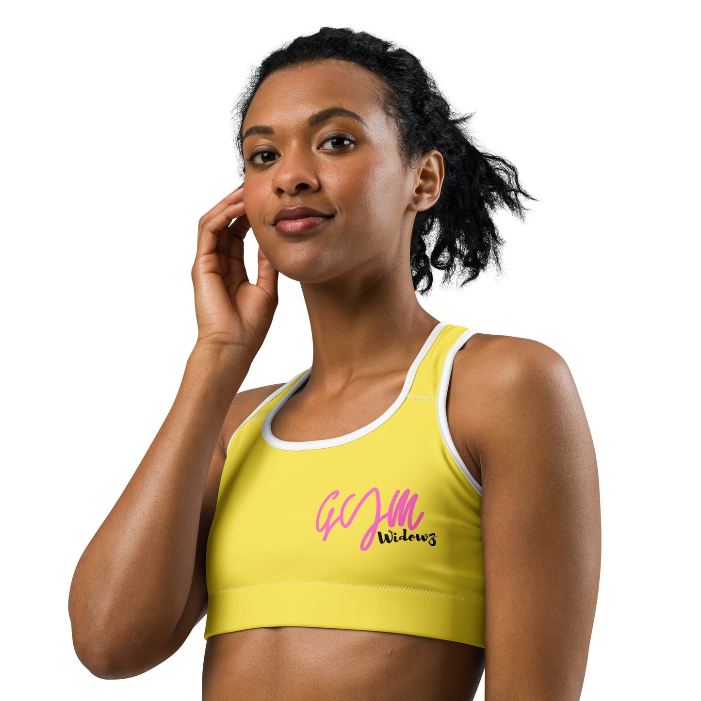 GymWidowz Sports bra - Daisy Yellow