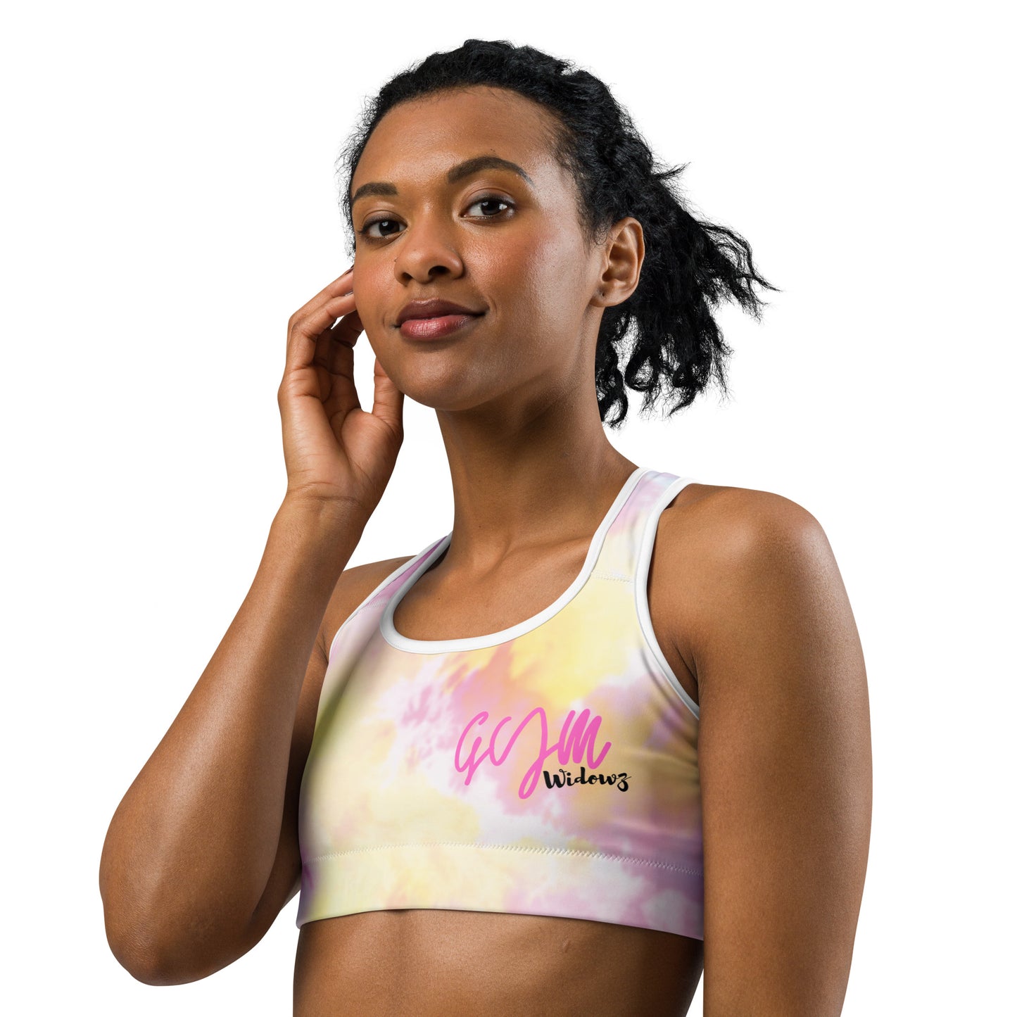 GymWidowz Sports bra - Light Tie Dye