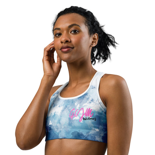 GymWidowz Sports bra - Watercolour