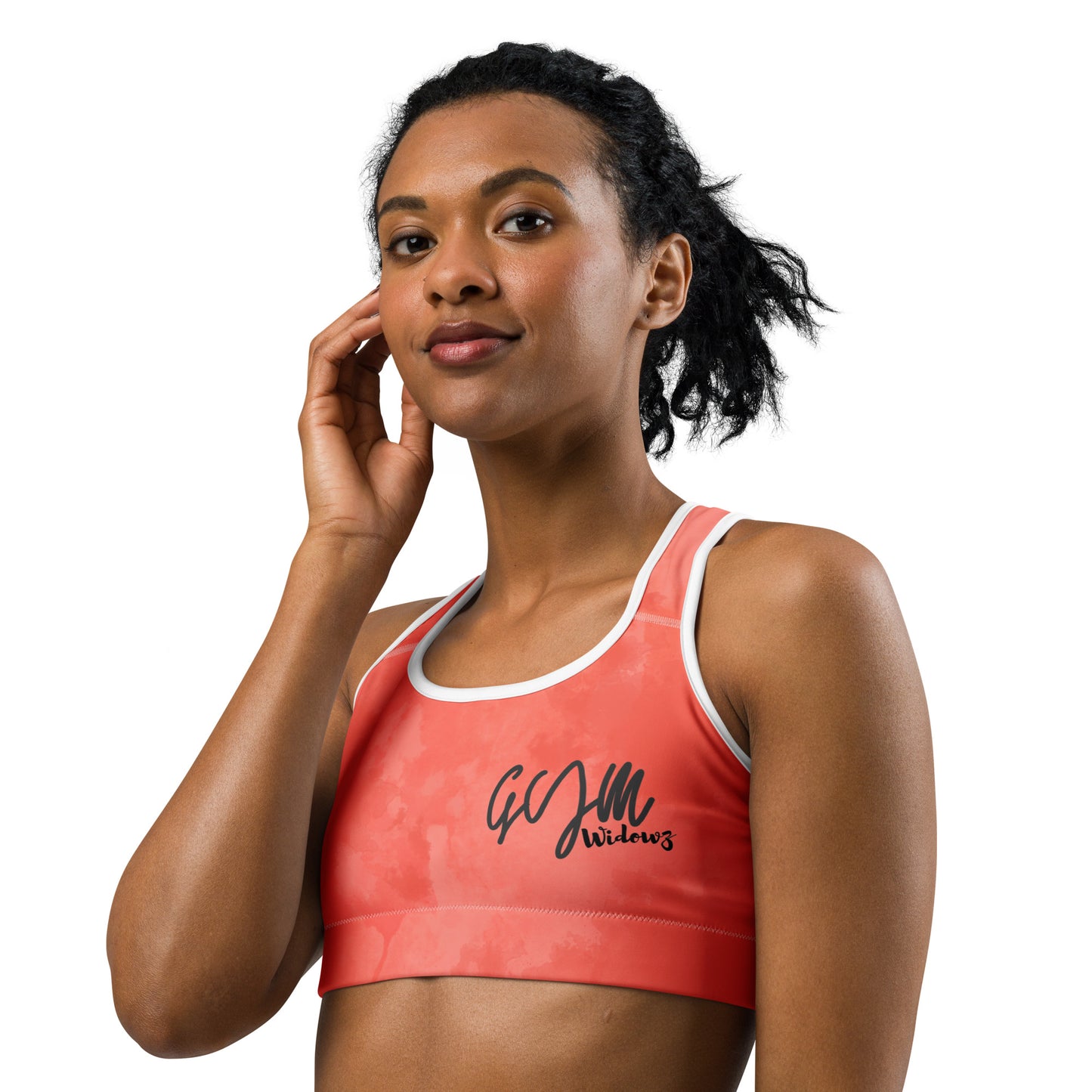 GymWidowz Sports bra - Coral