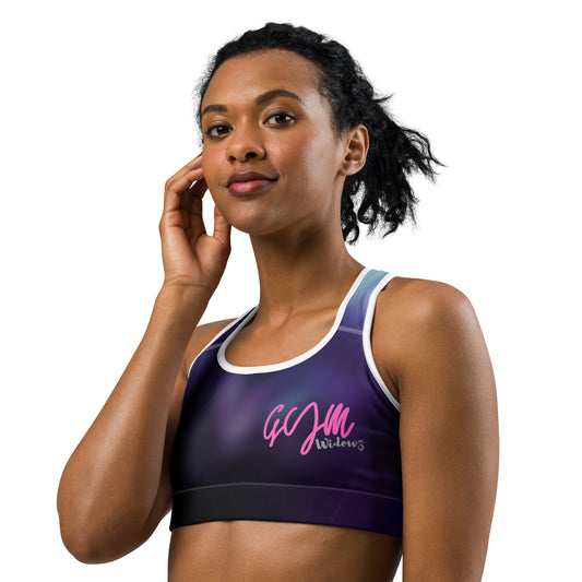 GymWidowz Sports bra - Purple Nebula