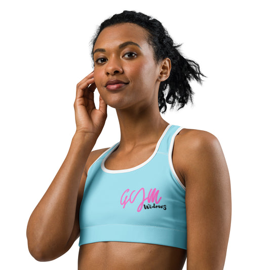 GymWidowz Sports bra - Light Blue