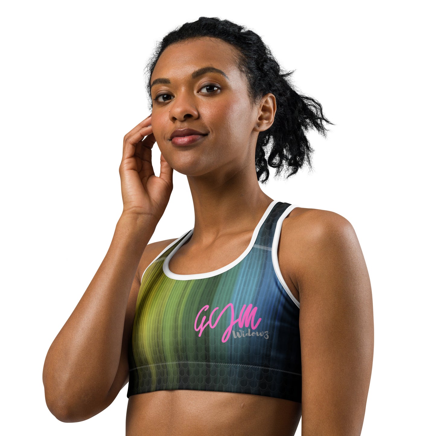 GymWidowz Sports bra - Psychedelic