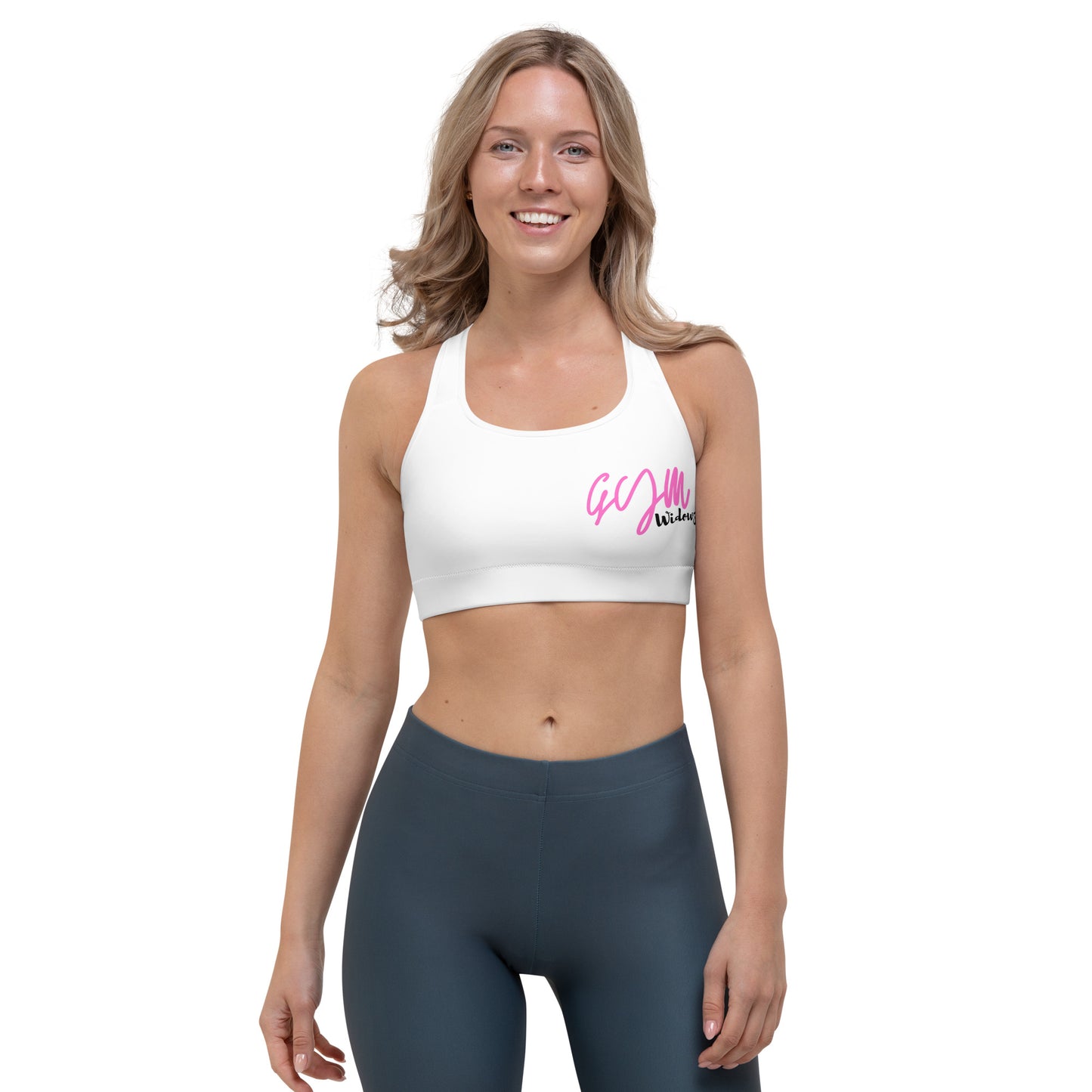 GymWidowz Sports bra - White