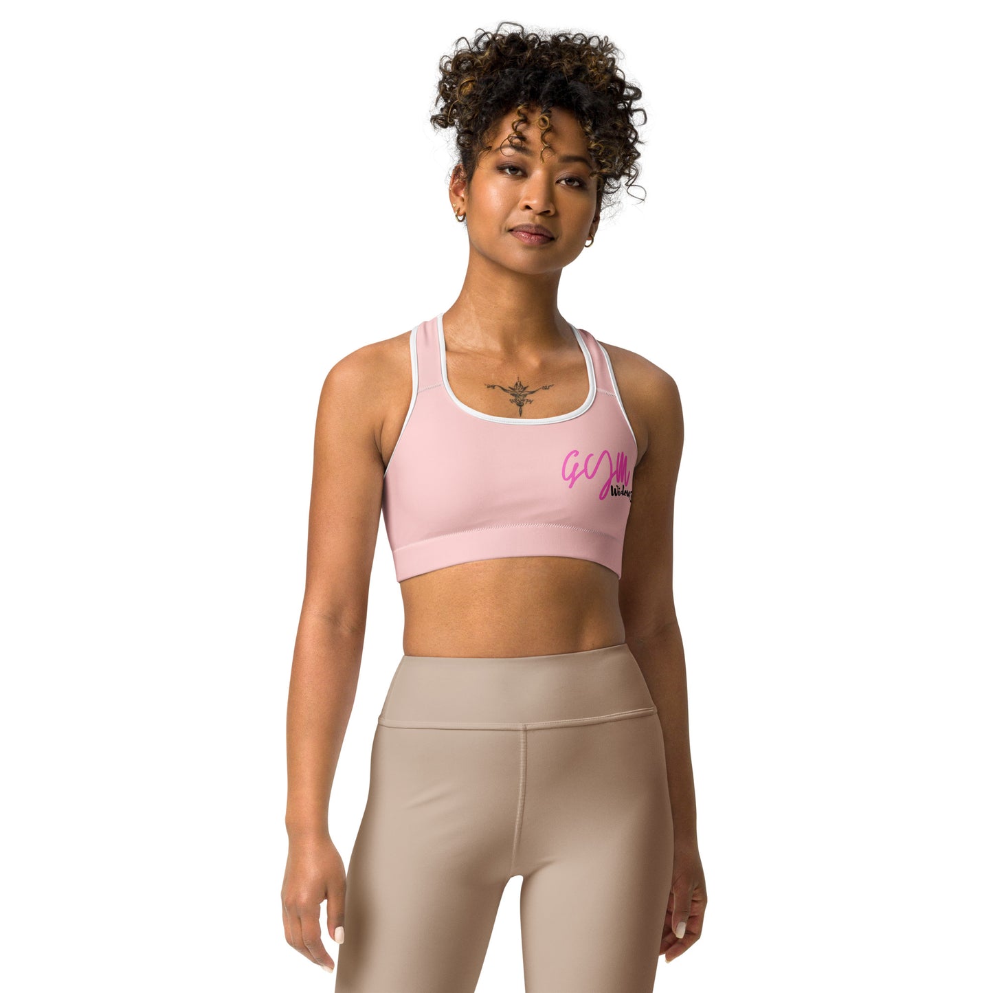 GymWidowz Sports bra - Pink