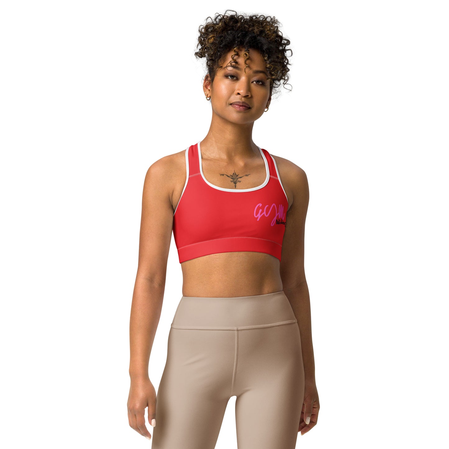 GymWidowz Sports bra - Red